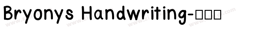 Bryonys Handwriting字体转换